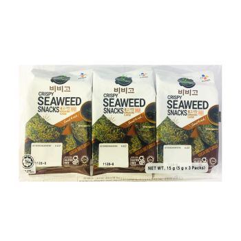 Bibigo Crispy Seaweed Snacks Bbq 5gx3 