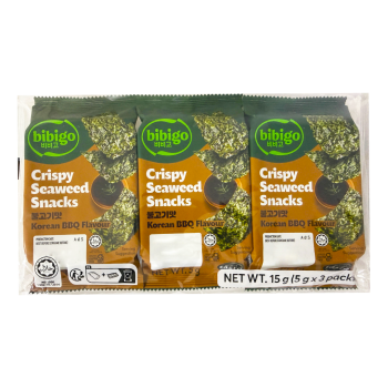 Bibigo Crispy Seaweed Snacks Bbq 5gx3 